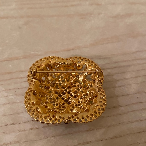 VINTAGE & RARE Mient Brooch with Stones - Picture 12 of 13